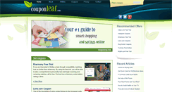 Desktop Screenshot of couponleaf.com